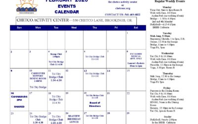 February 2020 Events Calendar