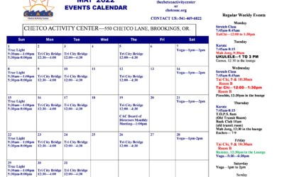 May 2022 Calendar of Events