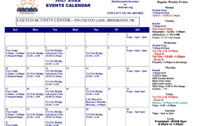 July 2022 Calendar of Events