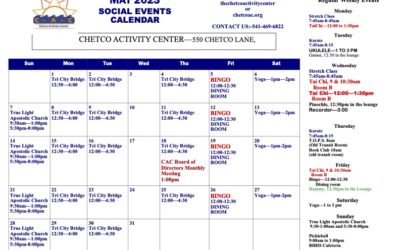 May Calendar of Events