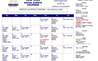 June Calendar of Events