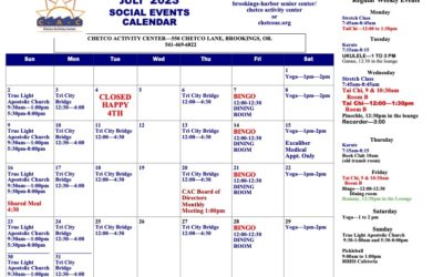 July Calendar of Events
