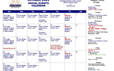 October Calendar of Events
