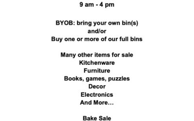 CLEAN SWEEP RUMMAGE SALE JULY 4 & 5