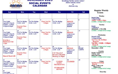 November Calendar of Events